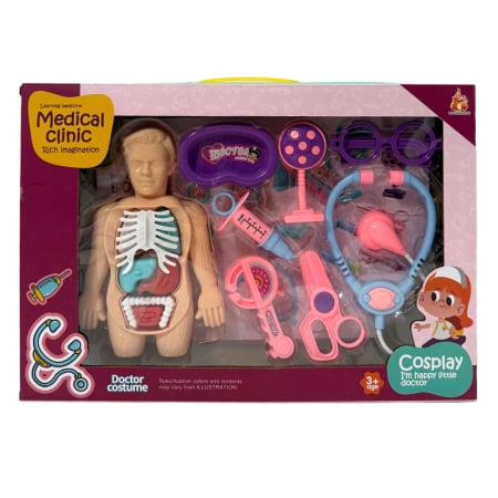 Produse - Jucarie Set de Doctor cu Manechin Anatomic, set de joaca 3+ ani