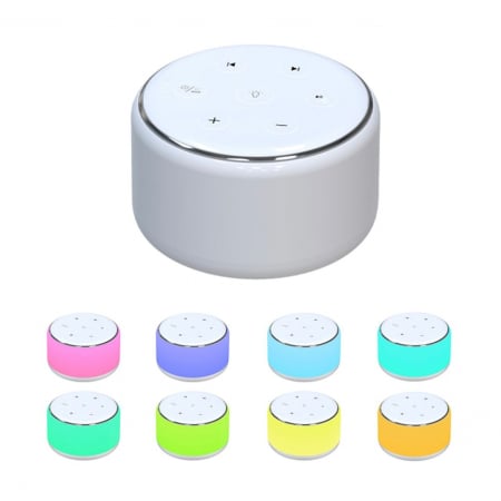 Lămpi - Dispozitiv Sunete Albe, 34 sunete Linistitoare, 9 culori ajustabile, Lumina Veghe, Functie Timer Si Memorare, Incarcator USB-C, pentru copii si adulti, 2000mAH Lampa de veghe