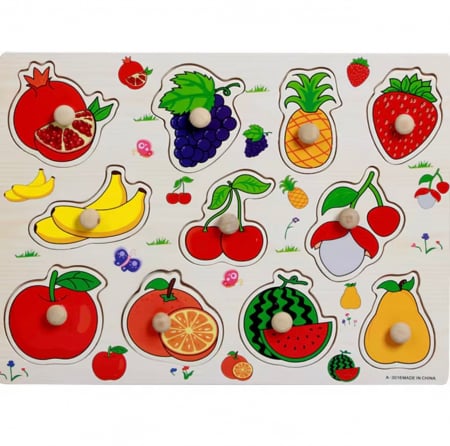 Produse - Puzzle Educativ din Lemn – Fructe