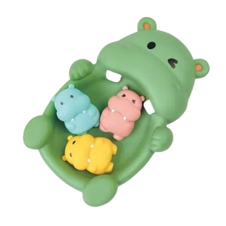 Set de baie hipopotam , jucării de baie pentru copii 18+ luni