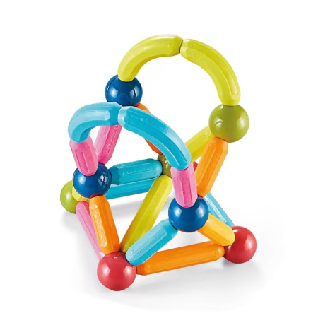 Set de Construcție Magnetică – Jucărie Creativă pentru Copii, Piese Colorate, Dezvoltare Imaginație 38piese [2]