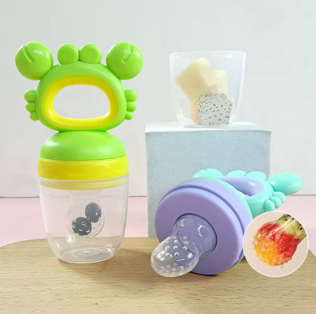Suzeta pentru Diversificare, Dentitie, pentru Fructe, Piure, Fara BPA, Capac de Protectie, Inchidere Etansa, Usor de Curatat [2]