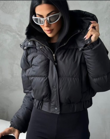 Geci - Geacă scurtă cu blană