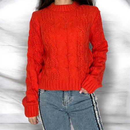 Bluze & Camasi - Pulover moale portocaliu