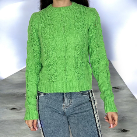 Bluze & Camasi - Pulover moale verde deschis