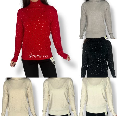 Bluze & Camasi - Bluză Moale cu Pietricele – Elegantă & Versatilă