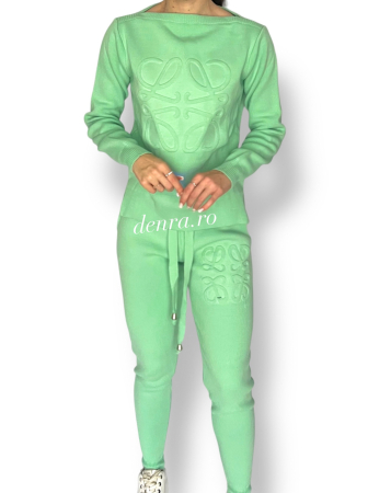 Compleuri & Treninguri - Compleu tricot tribal Turquoise