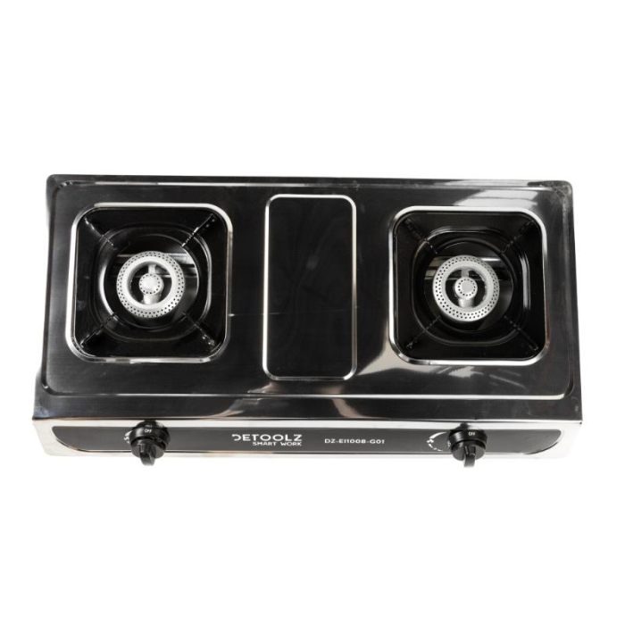 Mini aragaz portabil, Detoolz, 5.6kW, 2 ochiuri, Piezo [2]