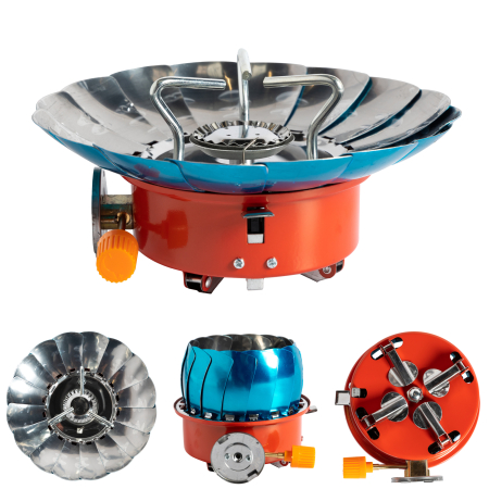 Promotii - Aragaz camping Micul Fermier, putere termica 2.8 kW, aprindere piezo-electrica, compatibil rezerva gaz spray