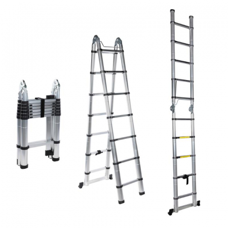 Scara telescopica dubla 4.4m - 14 trepte [1]