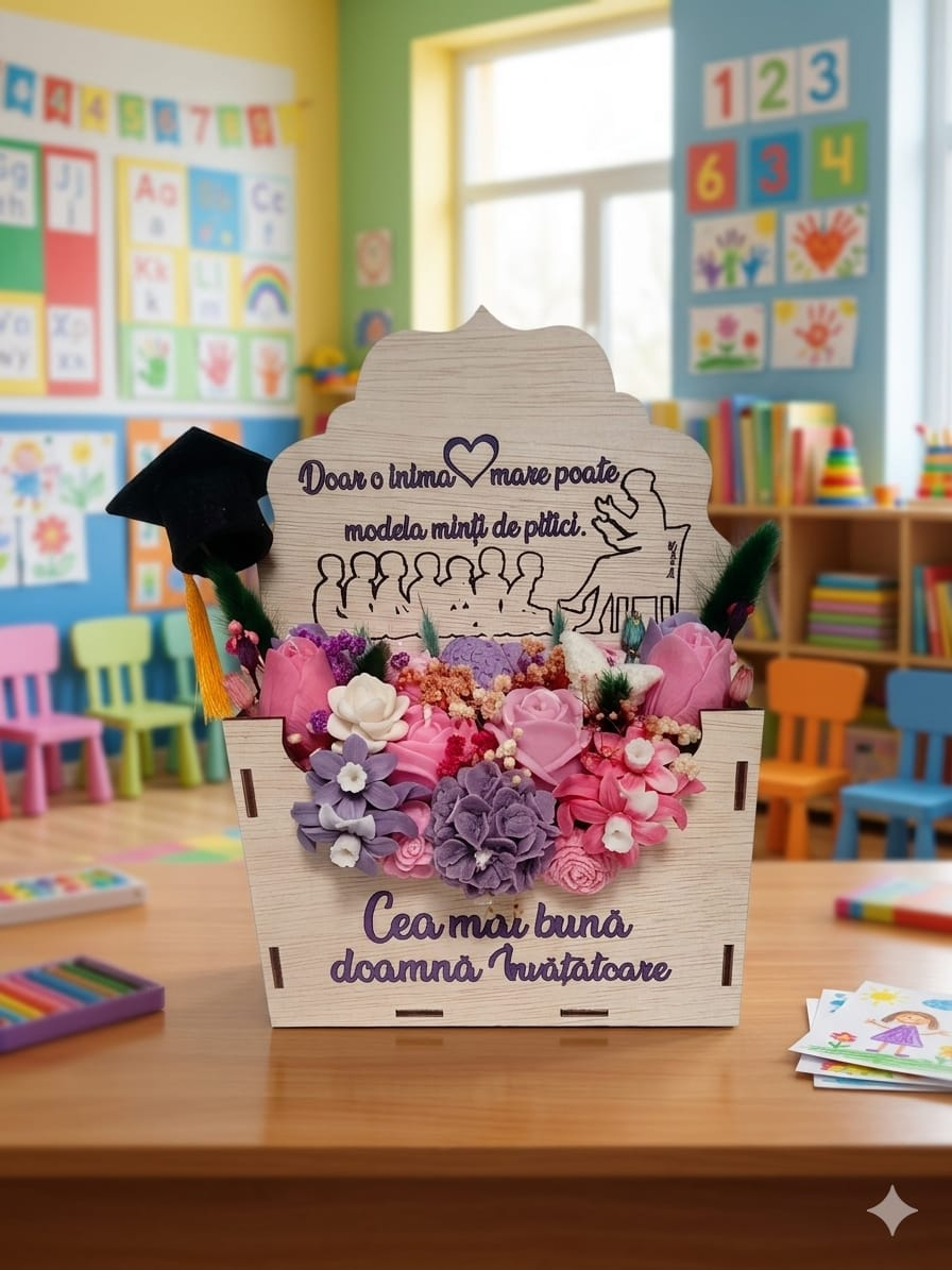 Topper Decorativ Absolvire – Mini-Tocă cu Ciucure Galben-Auriu [2]