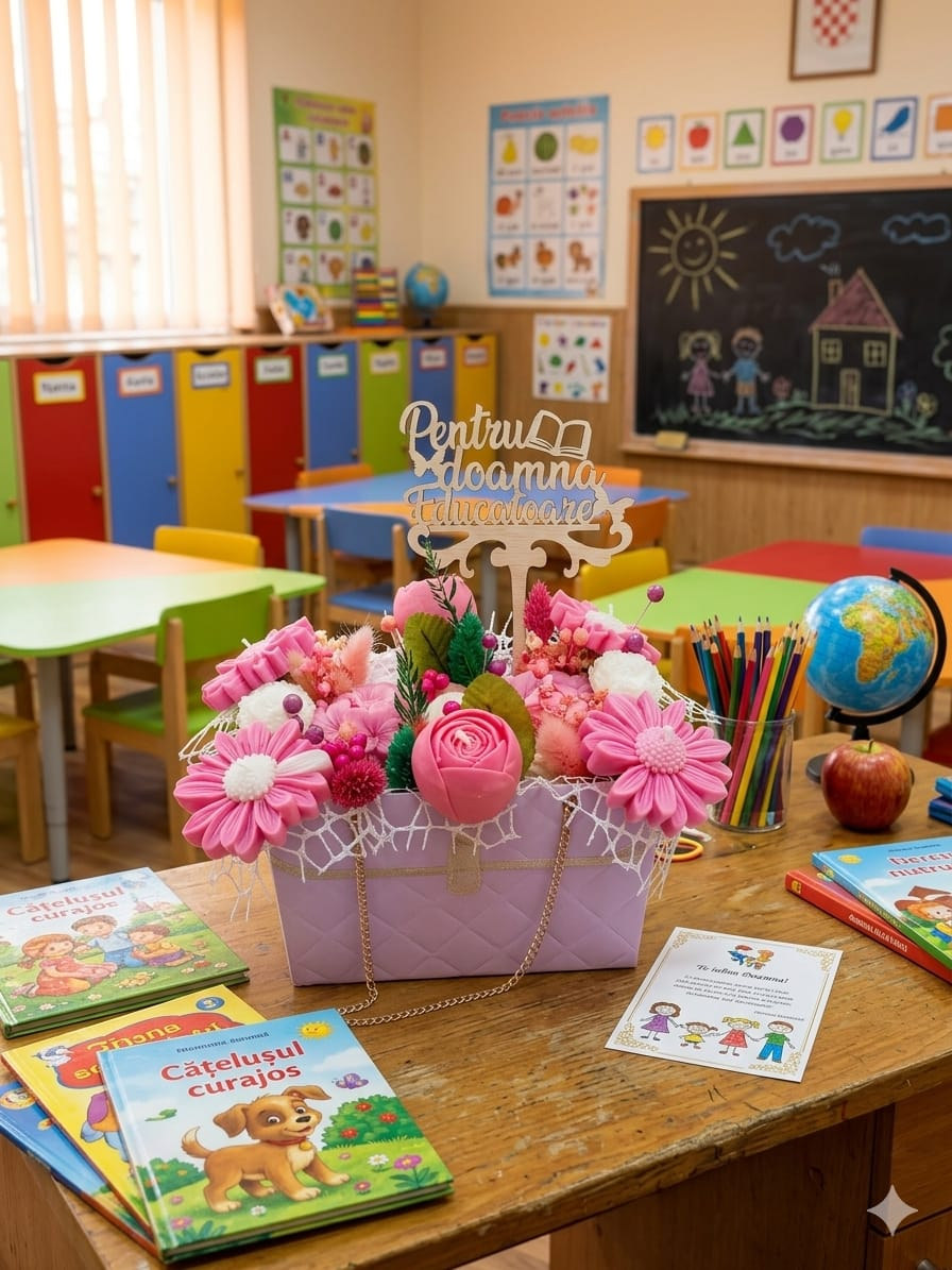 Topper Decorativ din Lemn – „Pentru doamna Educatoare” [5]