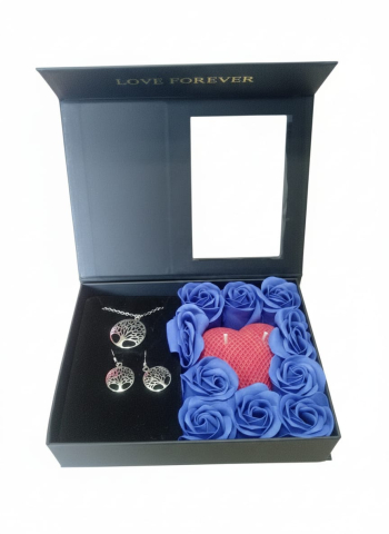Set cadou Love Forever cu lumanare inima si bijuterii inel si bratara Copacul Vietii [5]