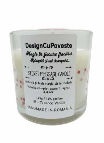Lumanare parfumata cu mesaj secret Te Iubesc ceara de soia capac inclus DesignCuPoveste [11]