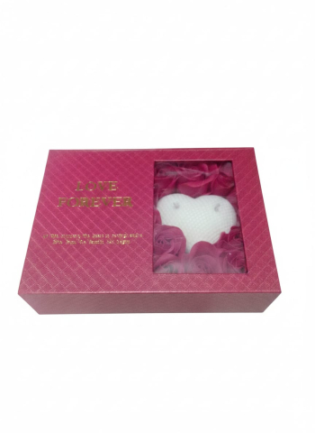 Set cadou Love Forever rosu cu bijuterii 4 piese si lumanare inima [5]