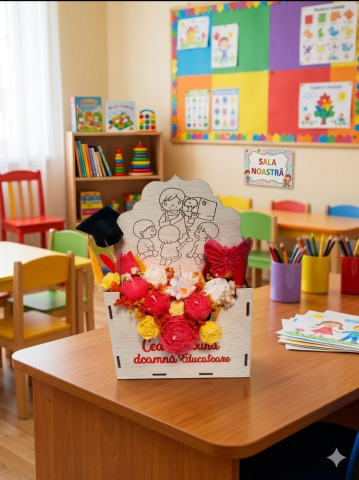 Topper Decorativ Absolvire – Mini-Tocă cu Ciucure Galben-Auriu [11]