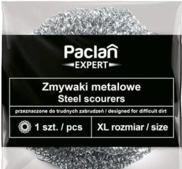 Burete de sarma, Paclan, metalic, argintiu, XL [1]