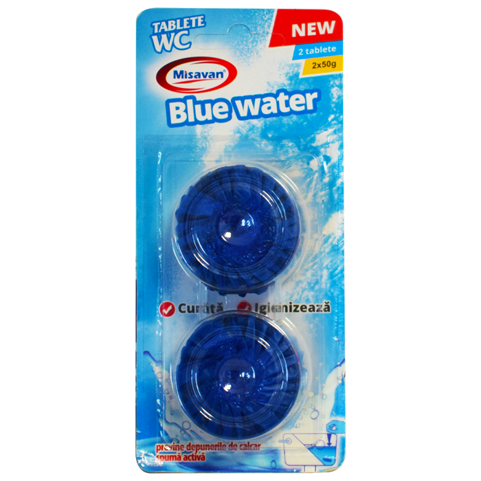 Tablete bazin Wc Misavan Blue Water 2x50g [1]