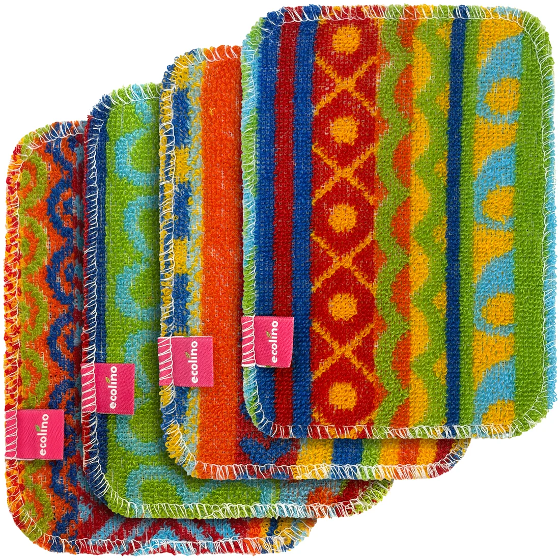 Degresant - Laveta Abrazivă Ecolino (Set de 4 bucăți)