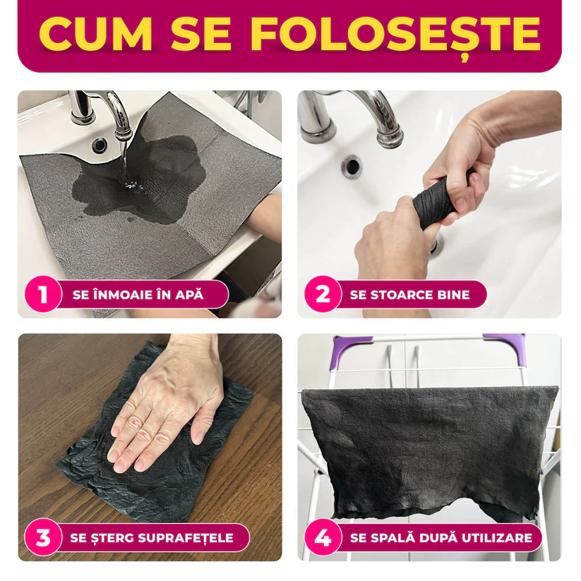 Laveta Magică din Microfibră (Set de 5 Bucăți) [1]