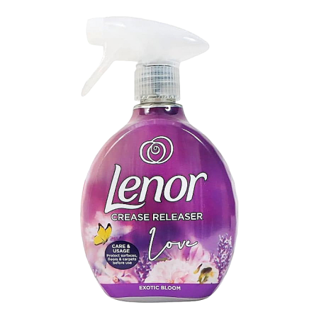 Solutii intretinere textile - LENOR Crease Releaser Spray Odorizant Textile Anti Sifonare - Elimina Cutele, Exotic Bloom 500 ml