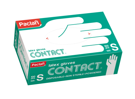 Manusi - Manusi Latex Paclan Contact 100buc/cutie S