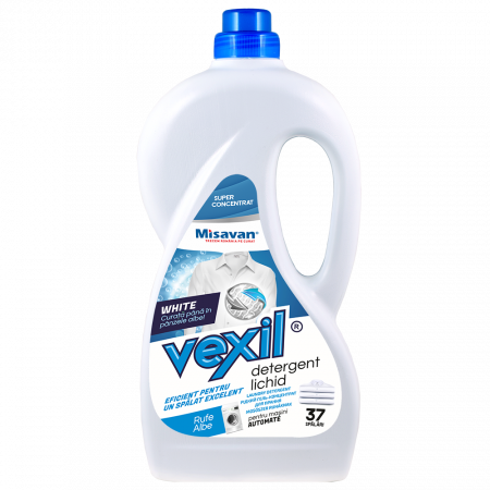 Detergent lichid - Misavan Detergent lichid rufe albe Vexil White 1.5l, 37 spalari