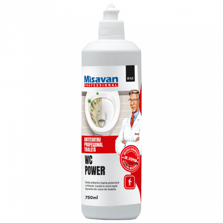 Produse curatenie baie - Misavan Detartrant toaleta forte Dr. Stephan Wc Power 750ml