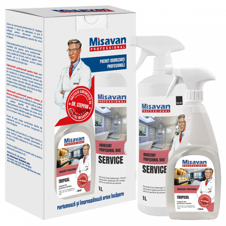 Curatenie si intretinere - Misavan Pachet odorizant baie Dr. Stephan Service 1l + odorizant camera Dr. Stephan Tropical 750ml