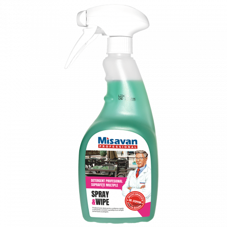 Solutie curatat mobila - Misavan Solutie multisuprafete Dr. Stephan Spray&Wipe 750ml