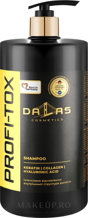 Balsam de par - Șampon cu keratină, colagen și acid hialuronic