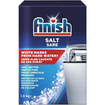 intretinere masina spalat vase - Sare pentru masina de spalat vase Finish, 1.5 Kg