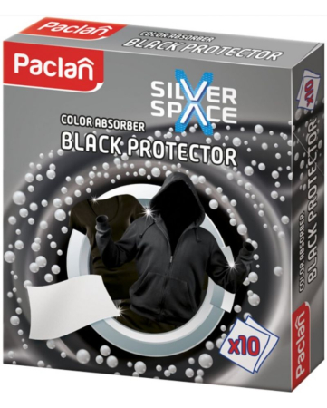 SERVETELE CAPTUR - Servetele captatoare de culoare pentru rufe negre Paclan Black Protector 10 buc
