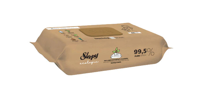 Copii si bebe - Șervețele umede Sleepy Ecologic, biodegradabile, 40 buc