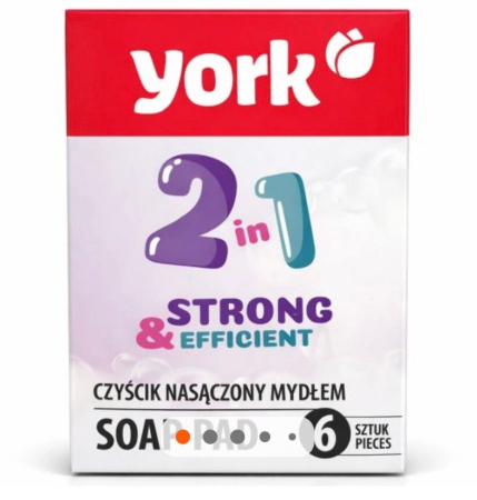 Curatenie si intretinere - Set 6 Bureți din Lână de Oțel cu Săpun Preîncărcat - YORK