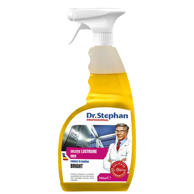 Degresant - Solutie curatare si lustruire suprafete din inox Dr. Stephan Bright 750ml