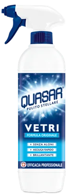 Solutie curatat geamuri - Spray Geam Quasar cu Alcool 650ml