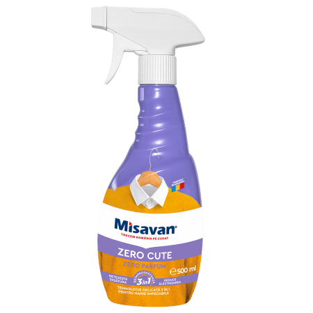 Folii si pungi alimentare - Spray netezire haine fara calcat fara parfum, Zero Cute Misavan, 500 ml