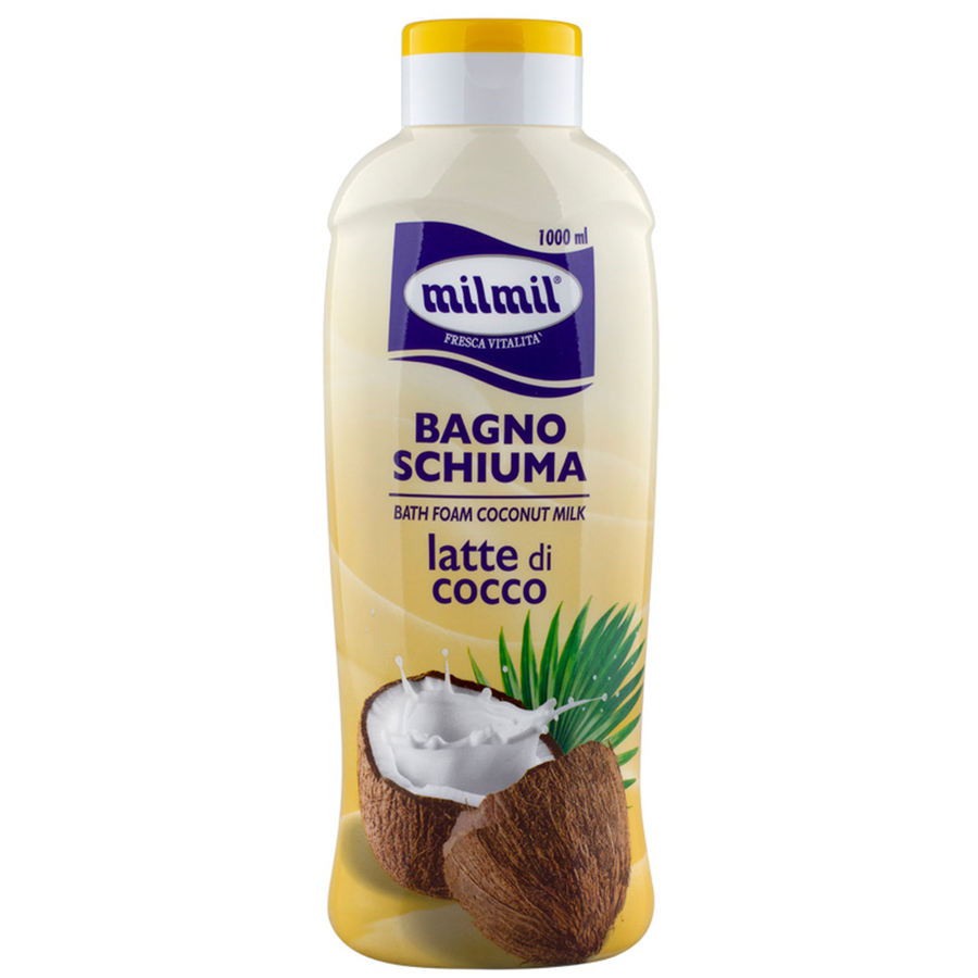 Absorbante si Tampoane - Spumant baie cu lapte de Cocos, 1000 ml, Milmil