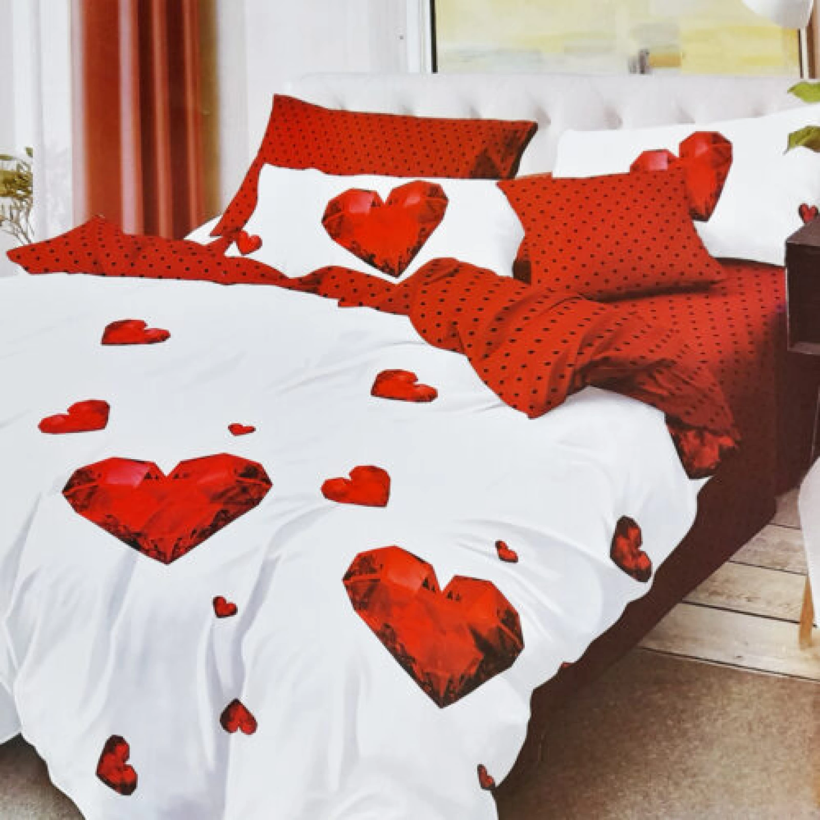 Accesorii pentru casă - LENJERIE DE PAT COCOLINO - CRISTAL HEARTS