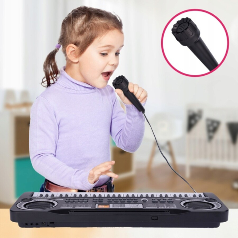 Orga electronica cu microfon, 61 clape, 10 ritmuri, 8 sunete de tamburine [1]