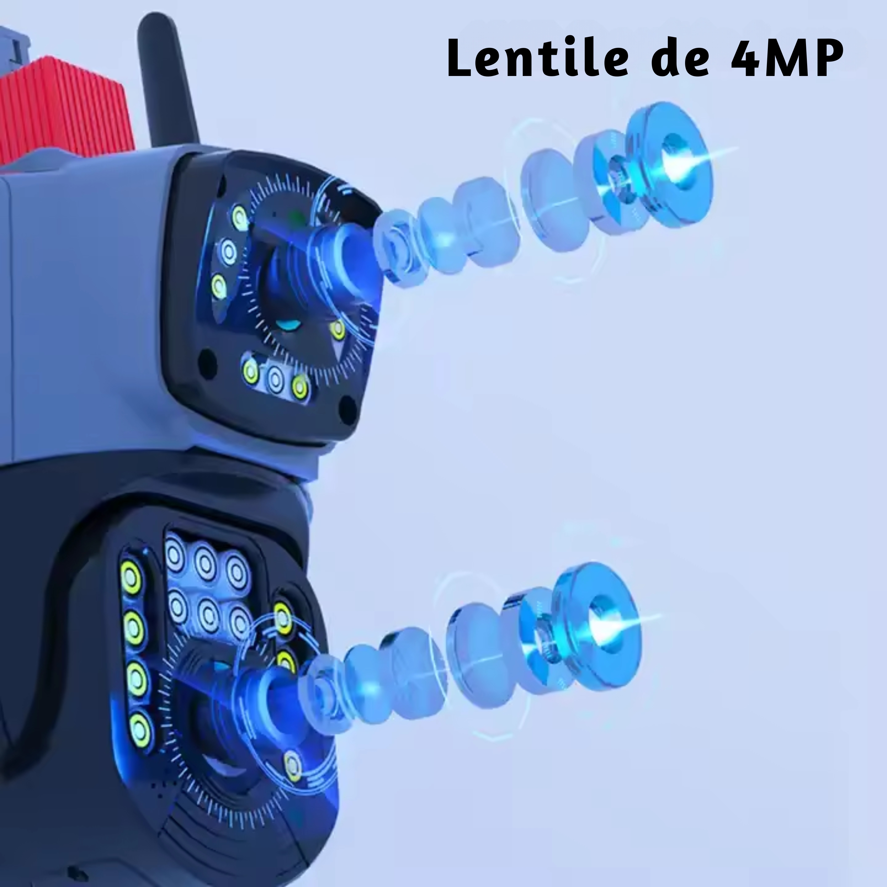 Lentilă fixă și mobilă