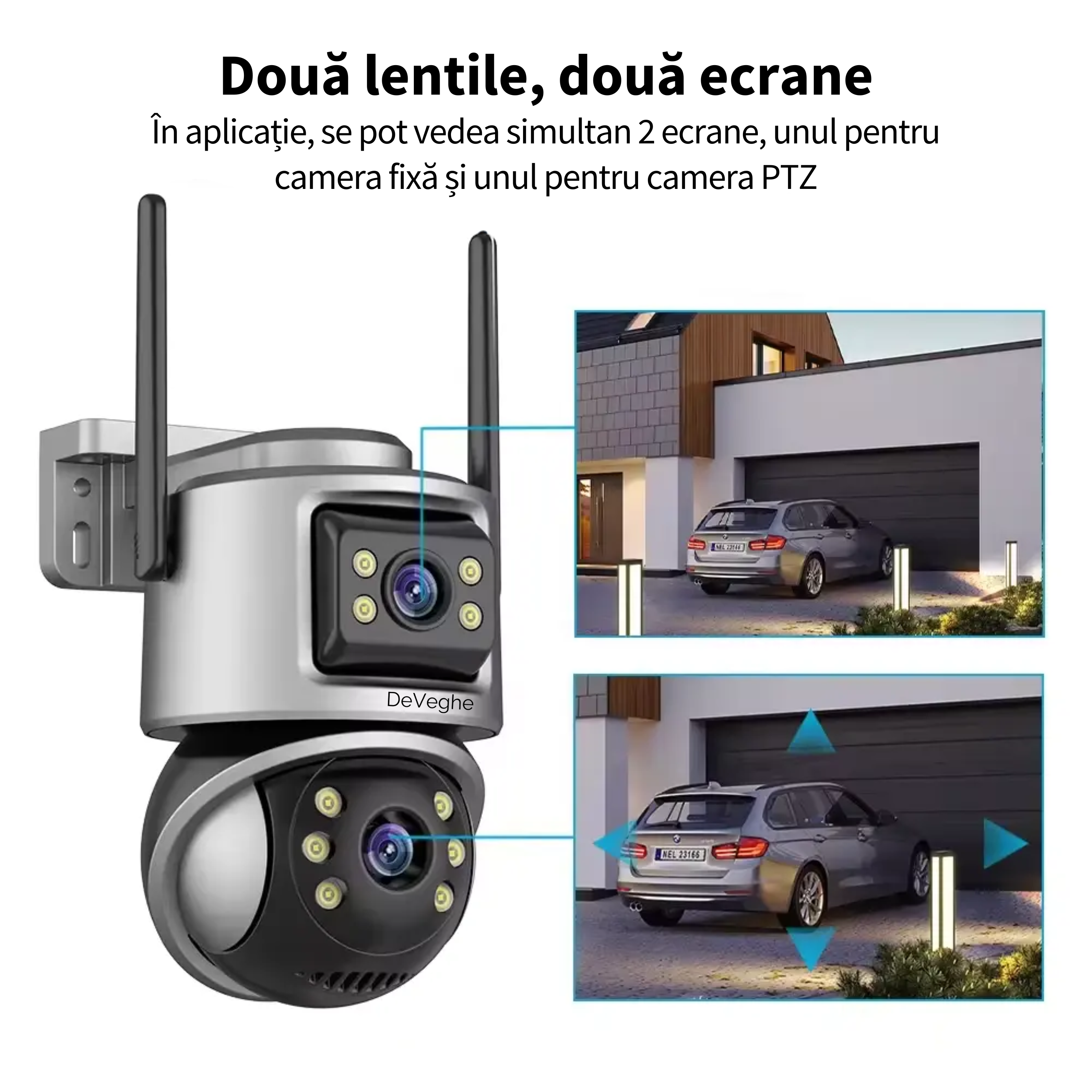 Zoom digital și detectare mișcare