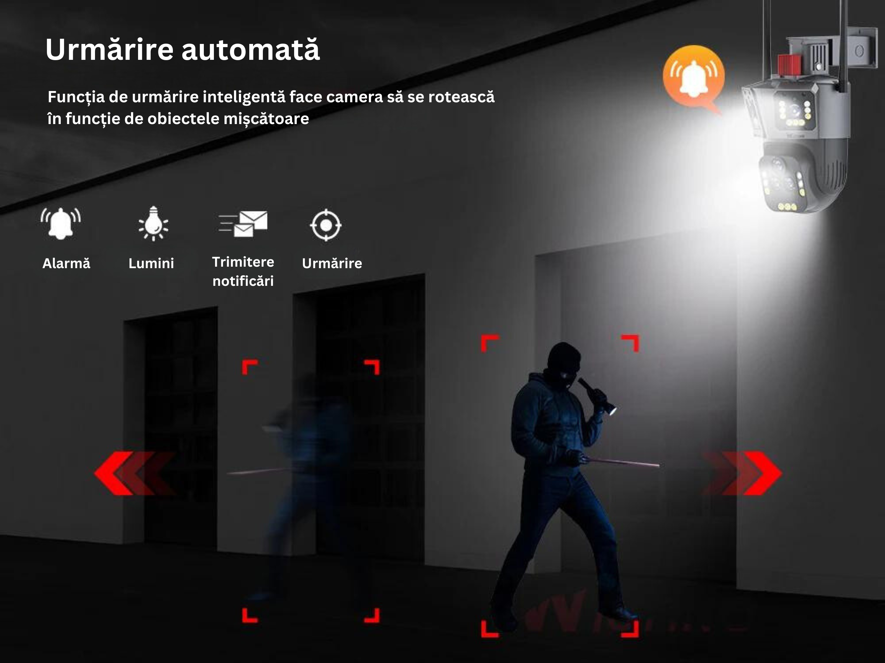 Alarmă și detectare facială
