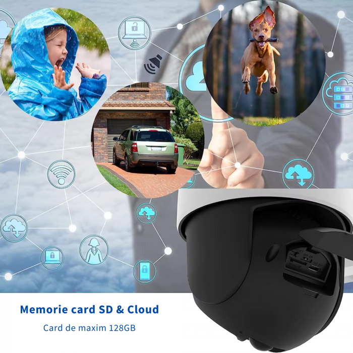 Camera de supraveghere 4G DeVeghe GS10 Pro, 4MP, cu panou solar 9W, baterie 8000mAh [3]