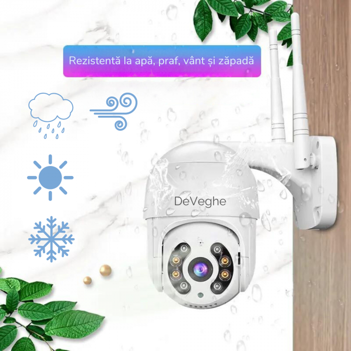 Camera de supraveghere WiFi DeVeghe S10 Eye 4MP, Alb [3]