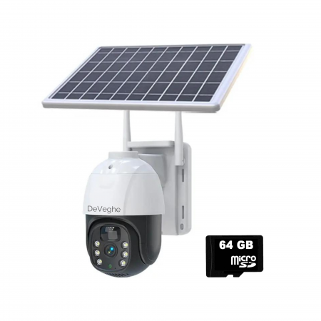 Conexiune WiFi - Camera de supraveghere DeVeghe GS10 3MP, Full HD, cu panou solar 7.5W, baterie 8000mAh