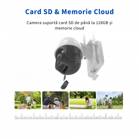 Camera de supraveghere DeVeghe GS10 3MP, Full HD, cu panou solar 7.5W, baterie 8000mAh [2]