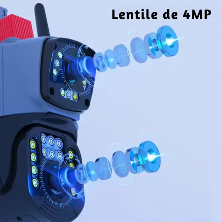 Camera de supraveghere dubla 4G DeVeghe G20 4MP, Full HD, Negru [4]