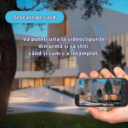 Camera de supraveghere tripla WiFi DeVeghe CT10 9MP, Full HD, cu brate actionabile manual [4]